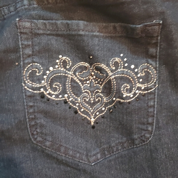 Chicos Denim Jeans Womens Size 3  (US 16) Short Blue Stretch Casual - Picture 3 of 12